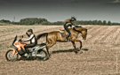 Nathalie et Foskan, John et KTM